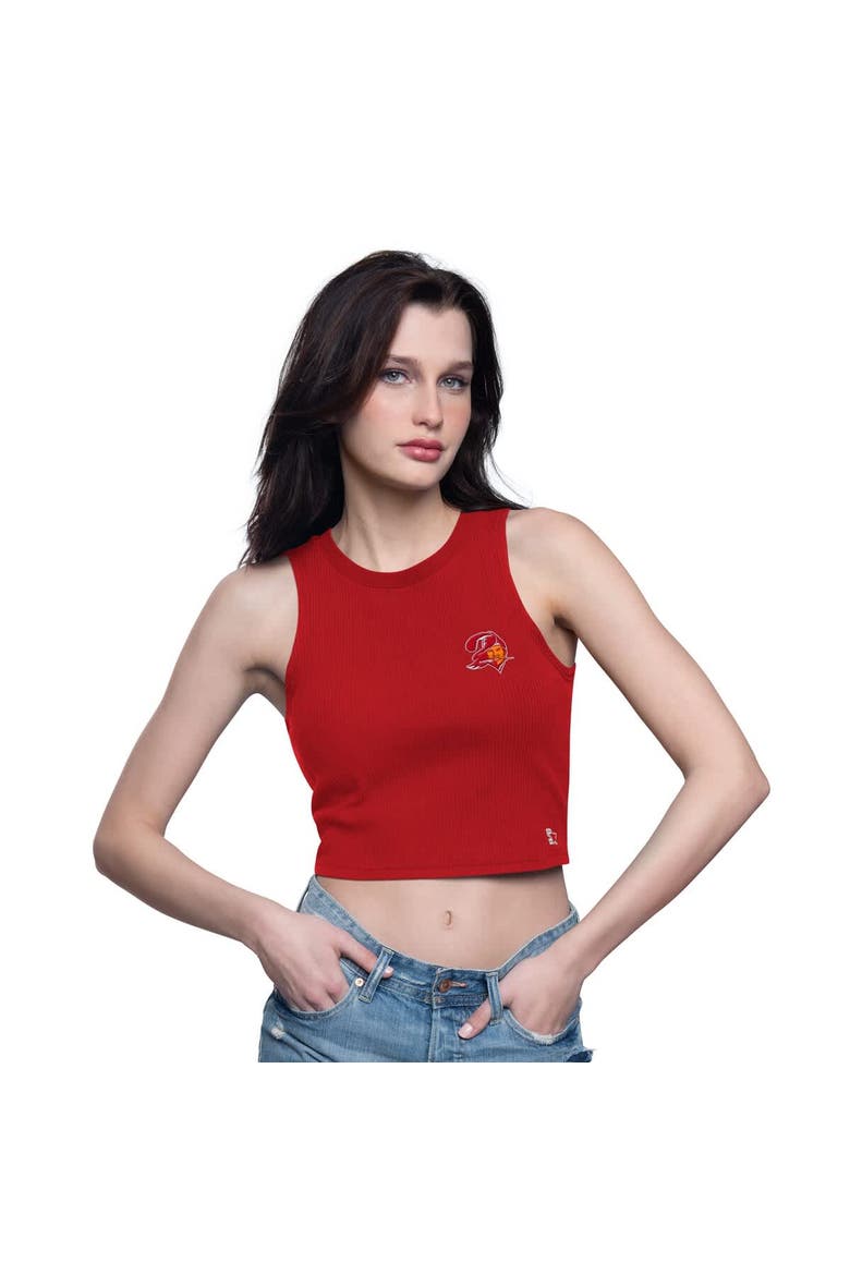 Women's Starter  Red Tampa Bay Buccaneers Show Up Cropped Tank Top, Main, color, Red