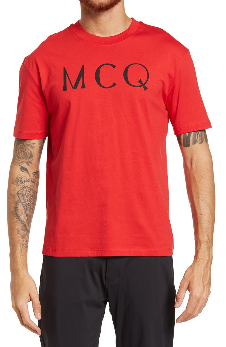 トップス Alexander McQUEEN OVER T MCQ GRAFFI TEE McQueen Alexander McQueen Signature Cotton Graphic T-Shirt