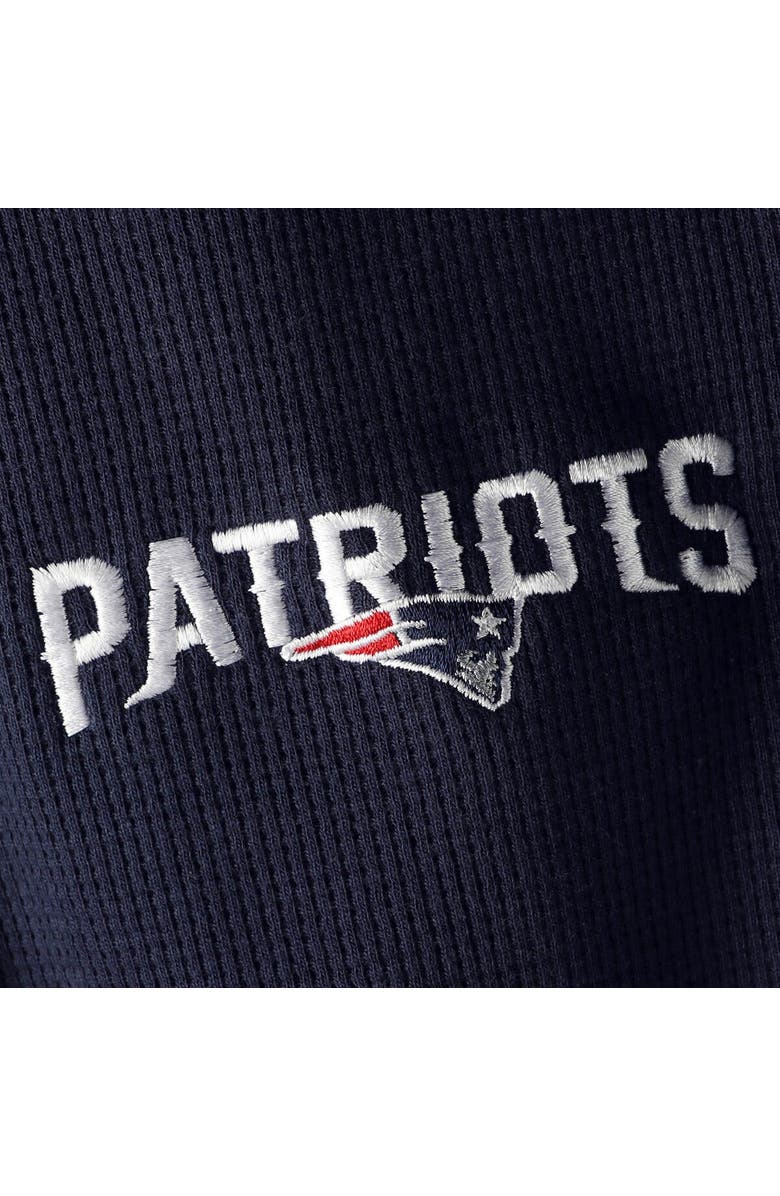 DUNBROOKE Men's Dunbrooke Navy New England Patriots Logo Maverick Thermal Henley Long Sleeve T-Shirt, Alternate, color, Navy