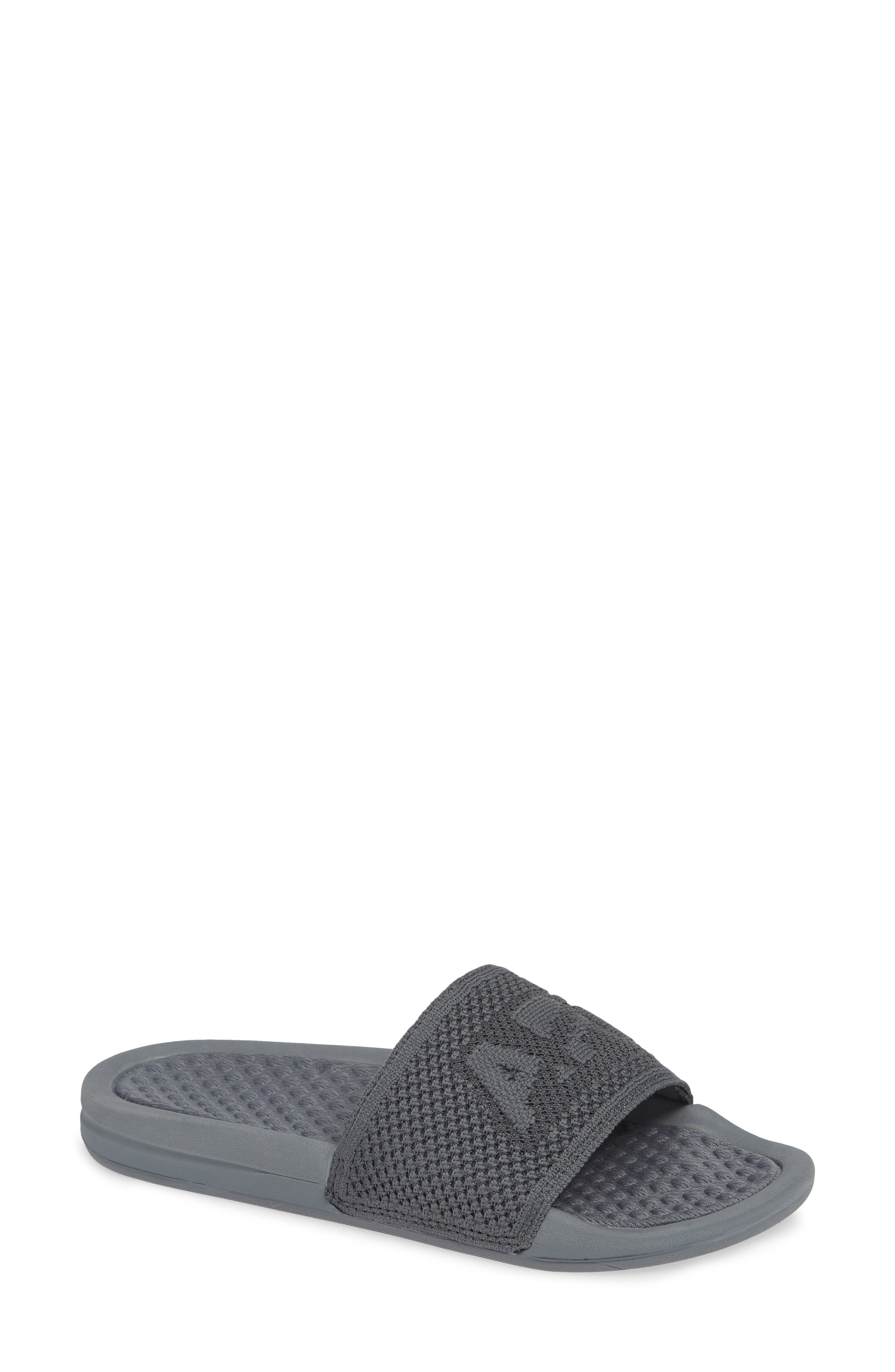 Big Logo TechLoom Knit Sport Slide, Main, color, COSMIC GREY