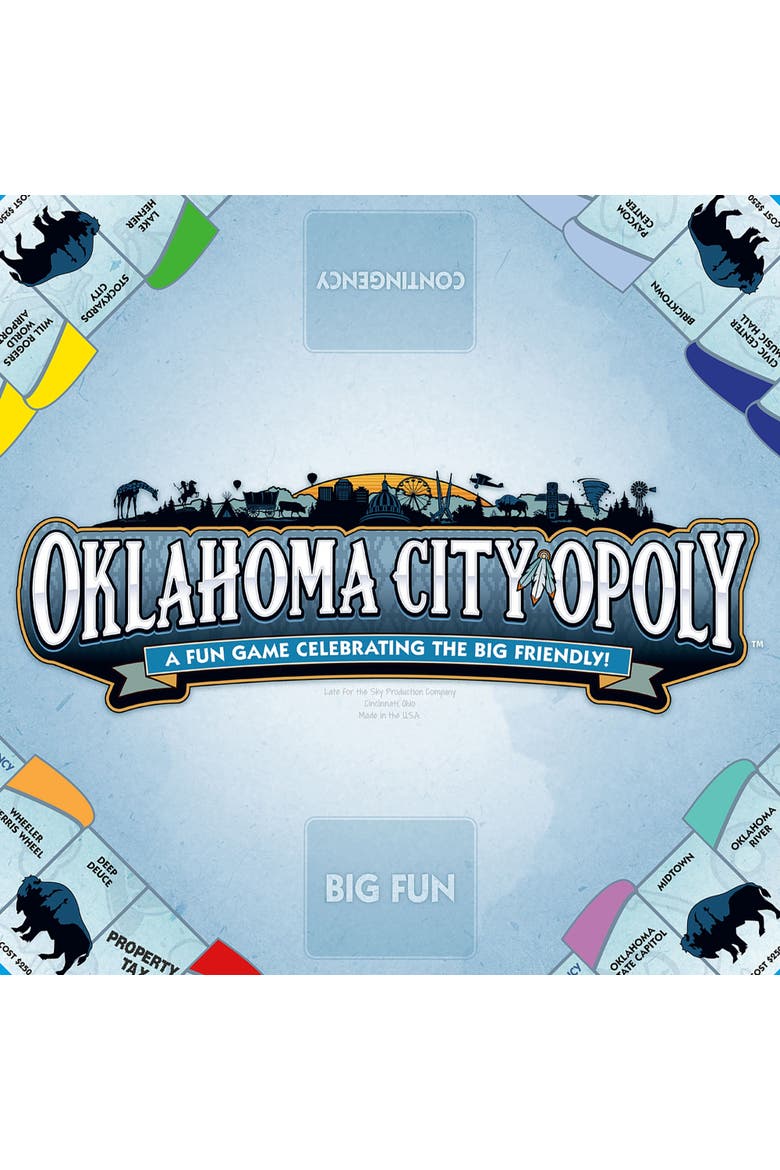 Oklahoma Cityopoly Monopoly Board Game, Alternate, color, Multicolored
