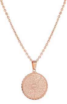 Lord's Prayer Pendant Necklace