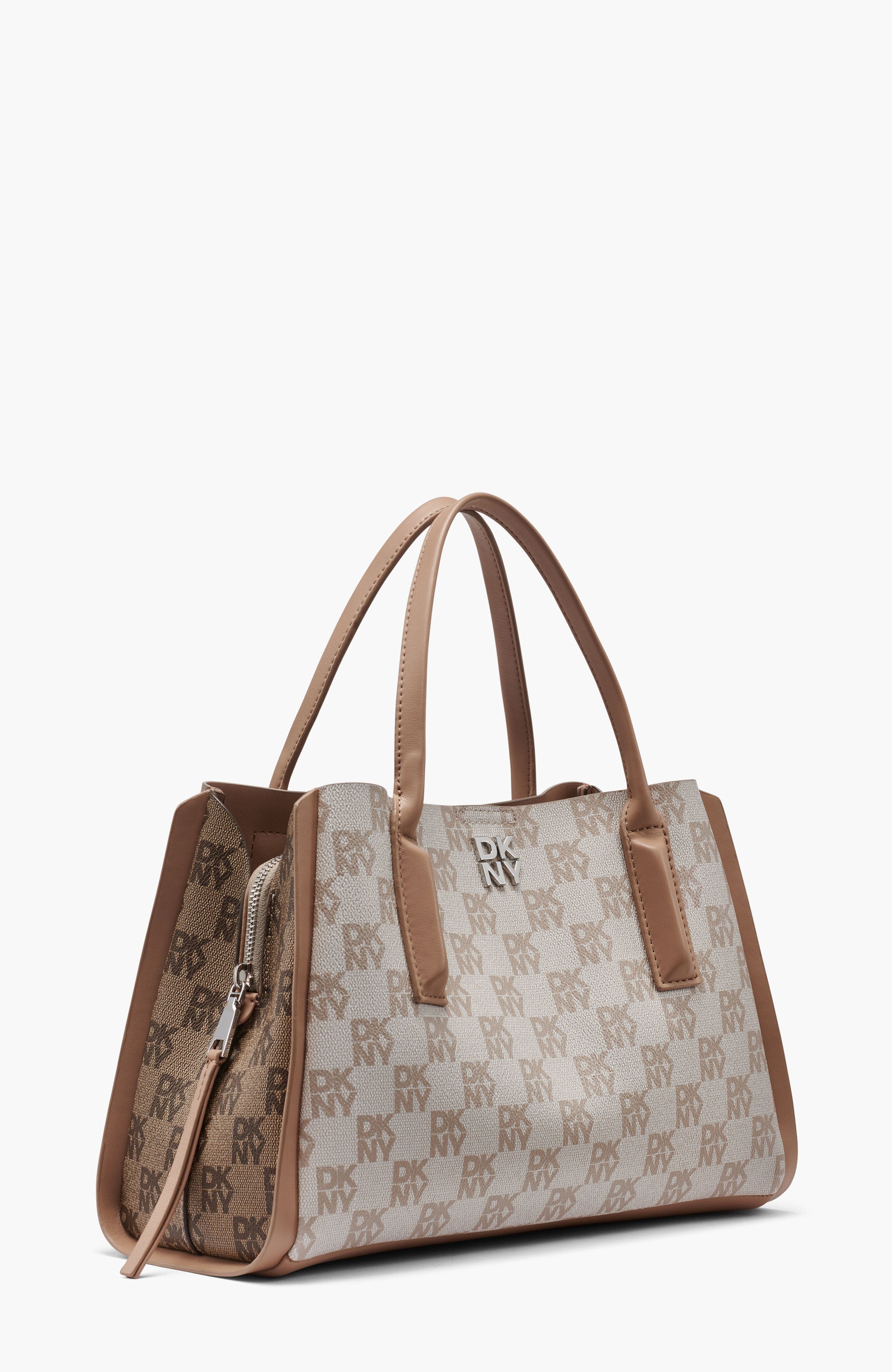 DKNY Josie Satchel, Alternate, color, Cappuccino Combo