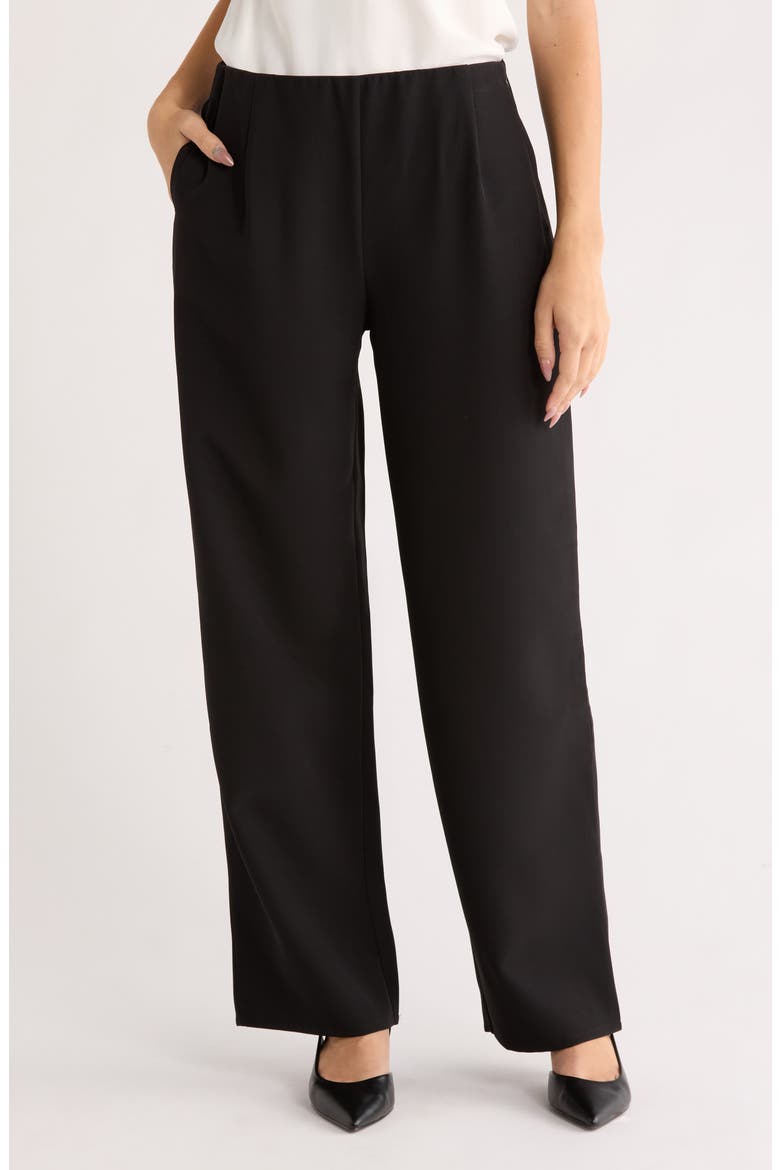 Ray Wide Leg Pants, Main, color, BLACK