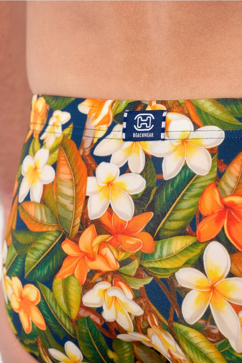 Etna Swim Mini Briefs, Alternate, color, Navy Print