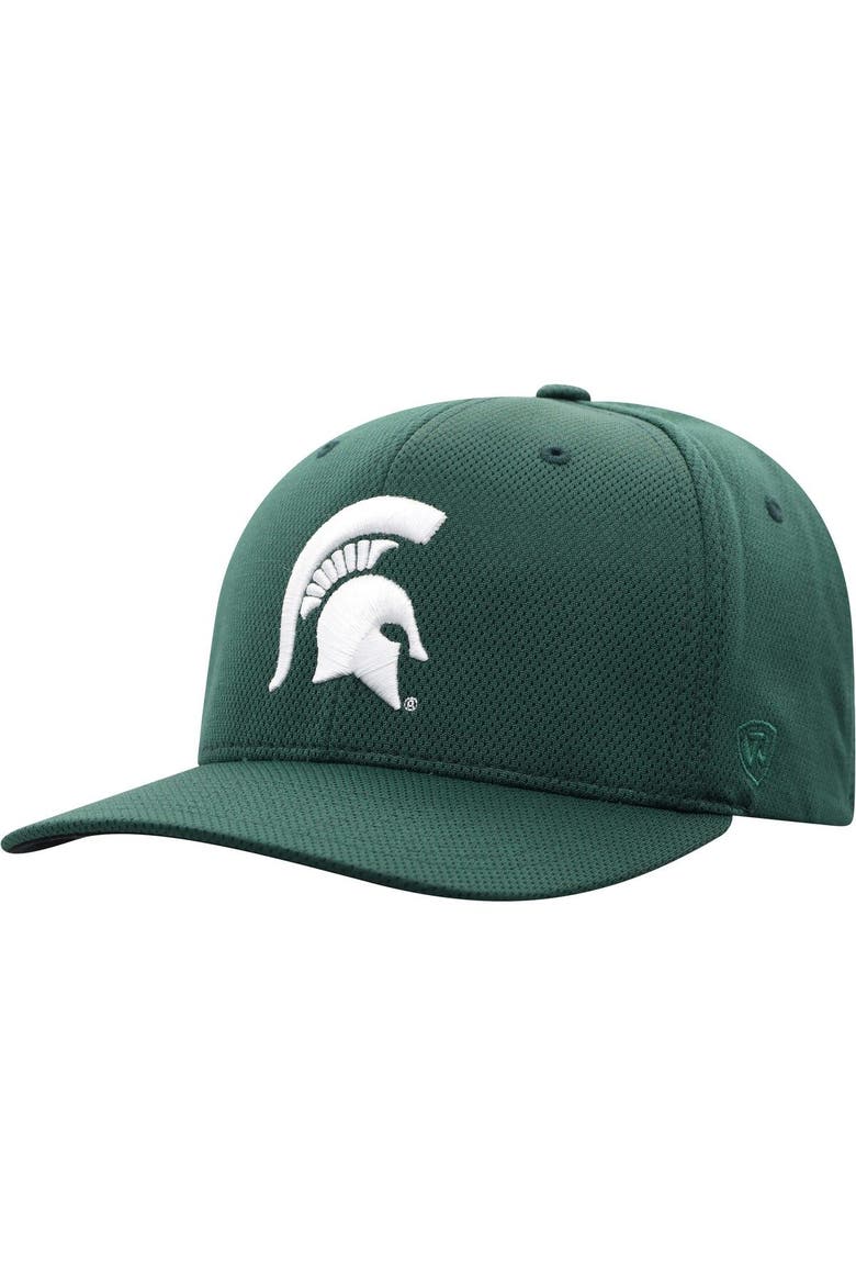 Men's Top of the World Green Michigan State Spartans Reflex Logo Flex Hat, Main, color, Green