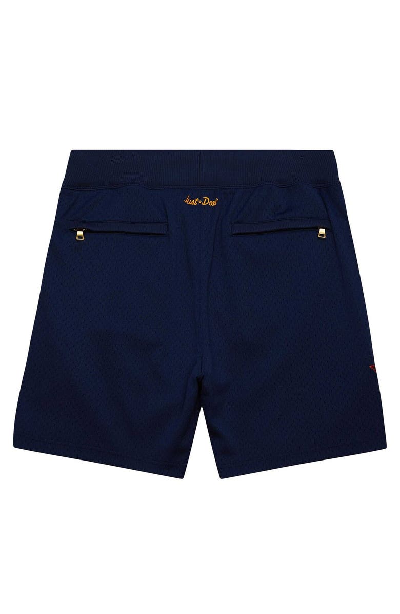 Mitchell & Ness Men's Mitchell & Ness Navy Golden State Warriors  Authentic NBA x Just Don Mesh Shorts, Alternate, color, 