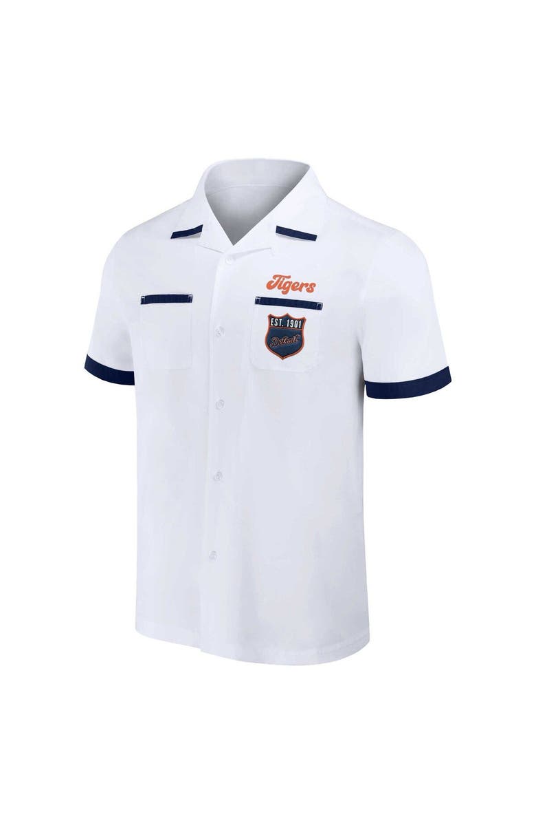 Darius Rucker Collection by Fanatics Men's Darius Rucker Collection by Fanatics White Detroit Tigers Bowling Button-Up Shirt, Alternate, color, White