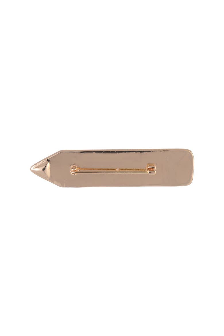 Teach Pencil Pin, Alternate, color, Yellow