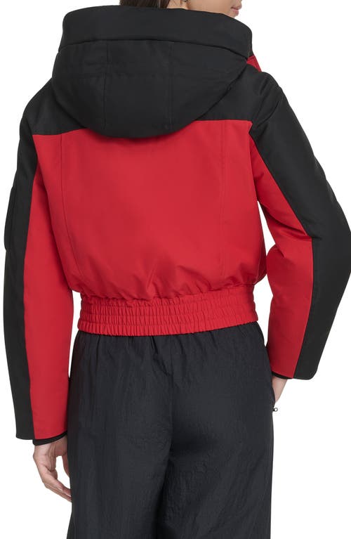 Champion Crop Ski Bomber Jacket In Red