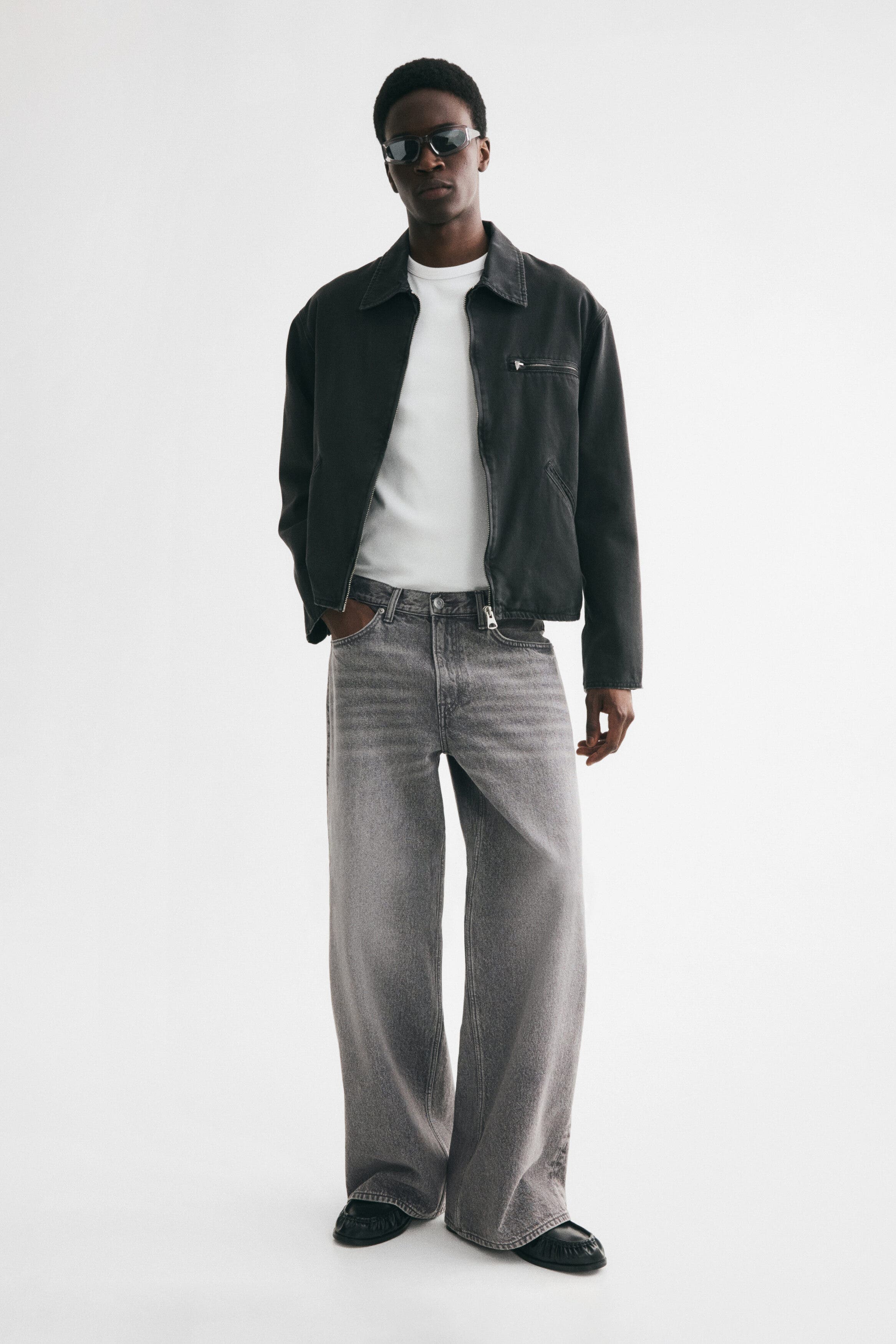 selected Denim gray
