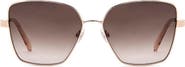 Fossil 57mm Gradient Square Sunglasses
