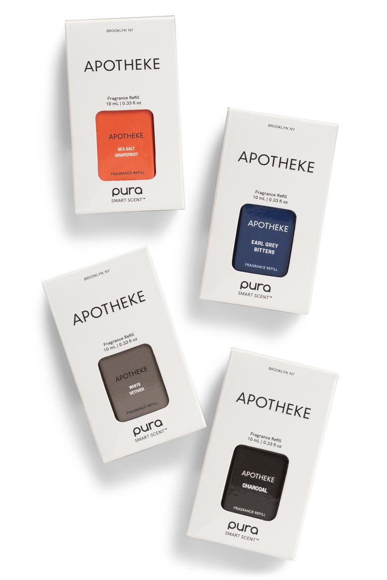 x APOTHEKE 4-Pack Diffuser Fragrance Refills $72 Value, Alternate, color, BLUE