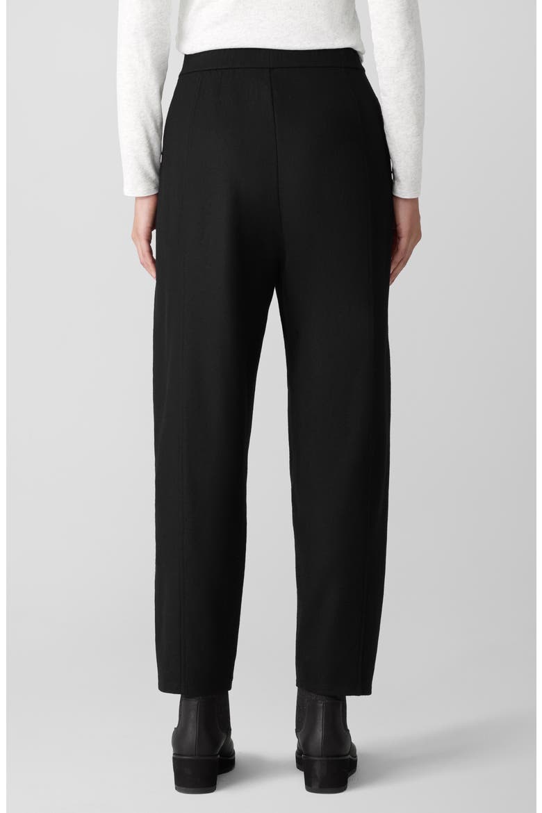 Pleated Wool Lantern Ankle Pants, Alternate, color, BLACK
