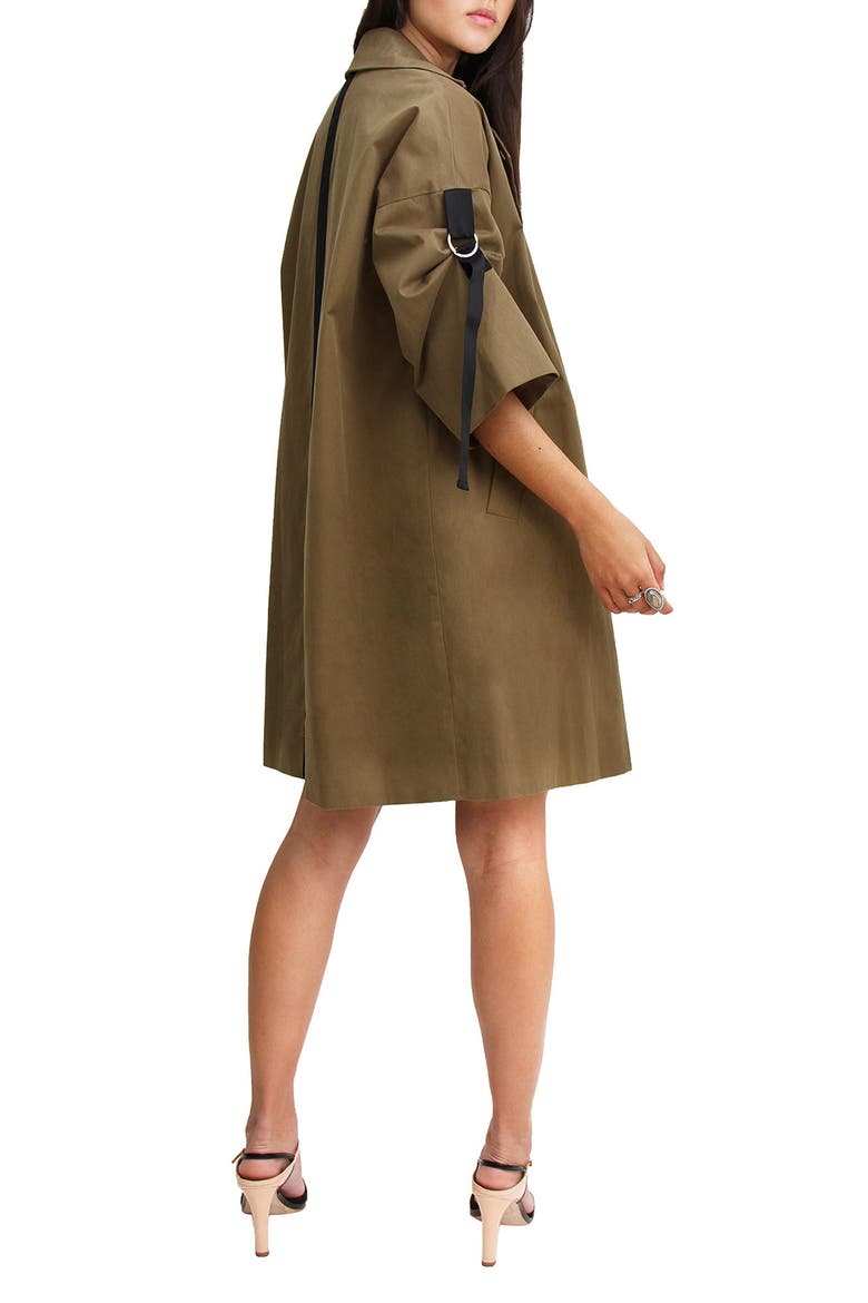 BELLE AND BLOOM Russian Romance Trench Coat, Alternate, color, MILITARY