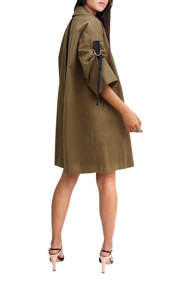 Belle & Bloom BELLE AND BLOOM Russian Romance Trench Coat, Alternate, color, Military