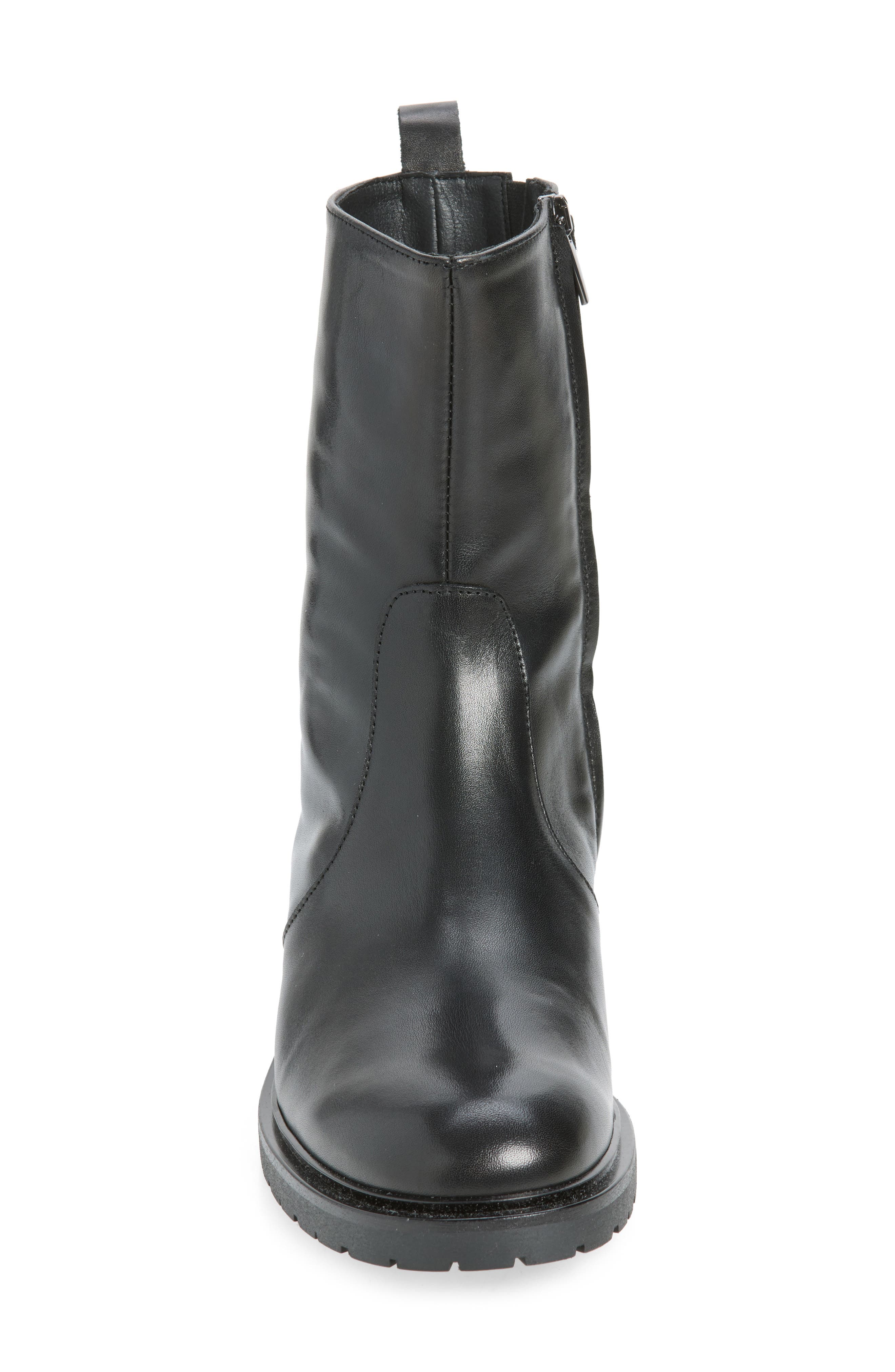 Blaize Leather Boot, Alternate, color, EBONY LEATHER