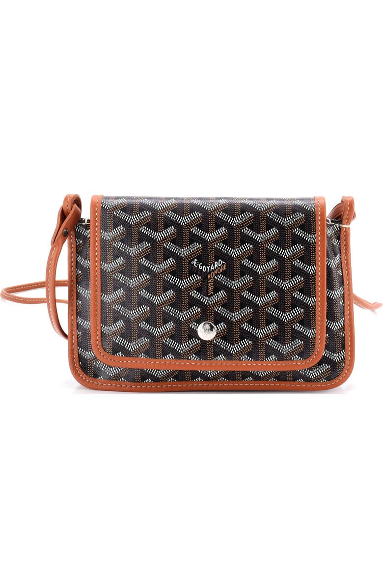 Pre-Owned Goyard Plumet Clutch Wallet Coated Canvas, Main, color, Brown