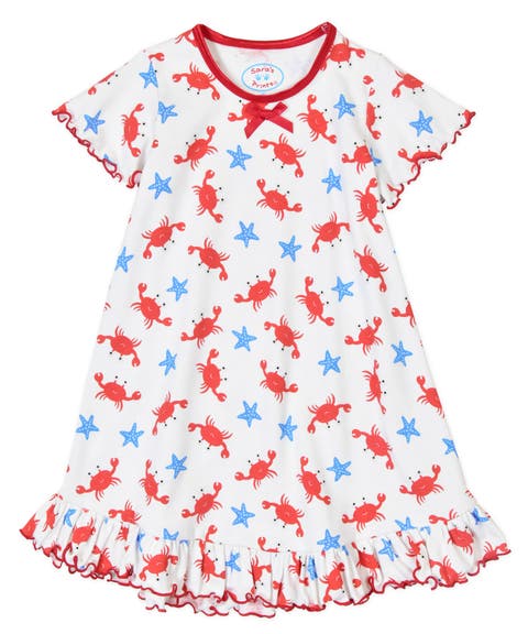 Short Sleeve Ruffle Nightgown (Toddler, Little Kid & Big Kid)