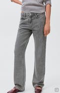 MANGO TEEN Rhinestone Straight Leg Jeans
