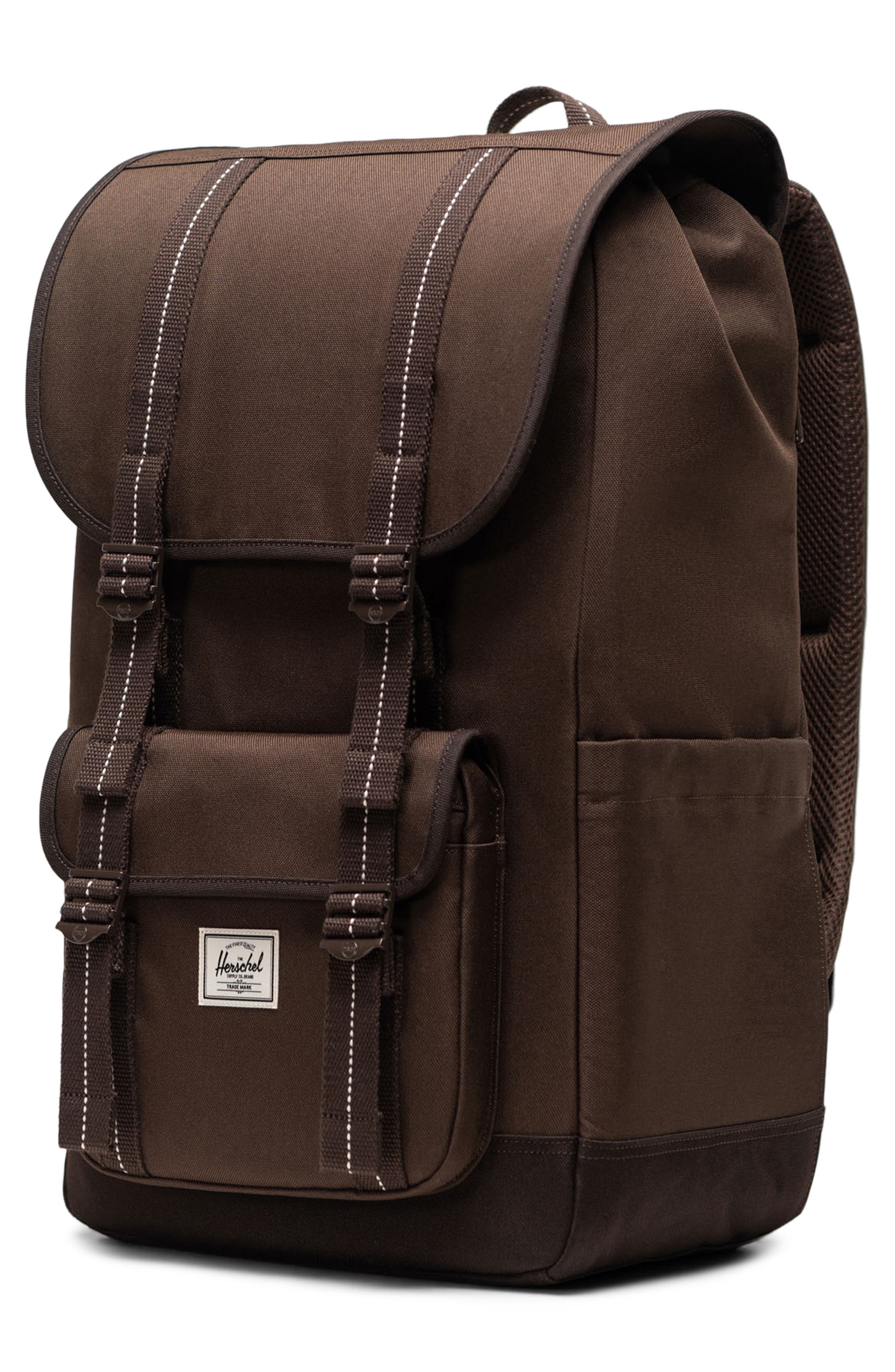 Herschel Supply Co. Little America Canvas Backpack, Alternate, color, Brown Slate/Delicioso