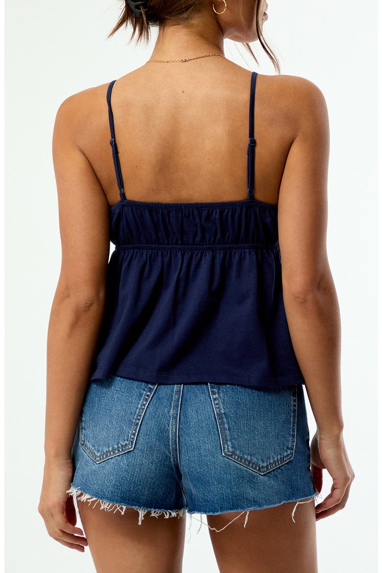 Elena Beaded Babydoll Camisole, Alternate, color, NAVY