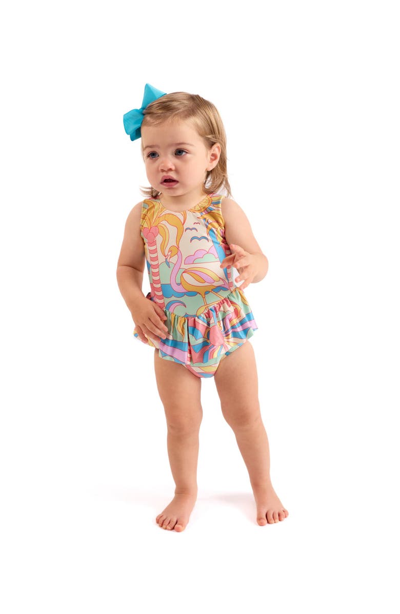 Kenny Flowers The Paradiso - Girls Ruffle One Piece with Tutu, Alternate, color, Yellow