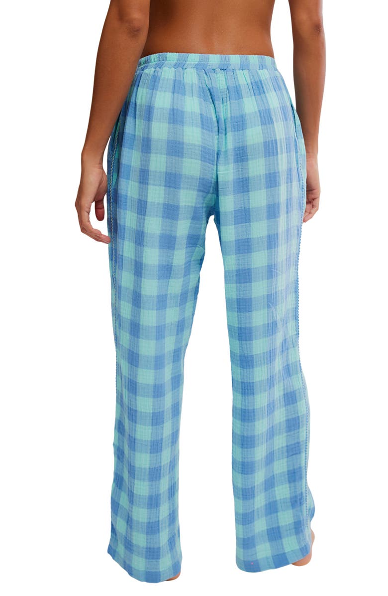 Free People Be Mine Pajama Pants, Alternate, color, Blissful Blue Combo