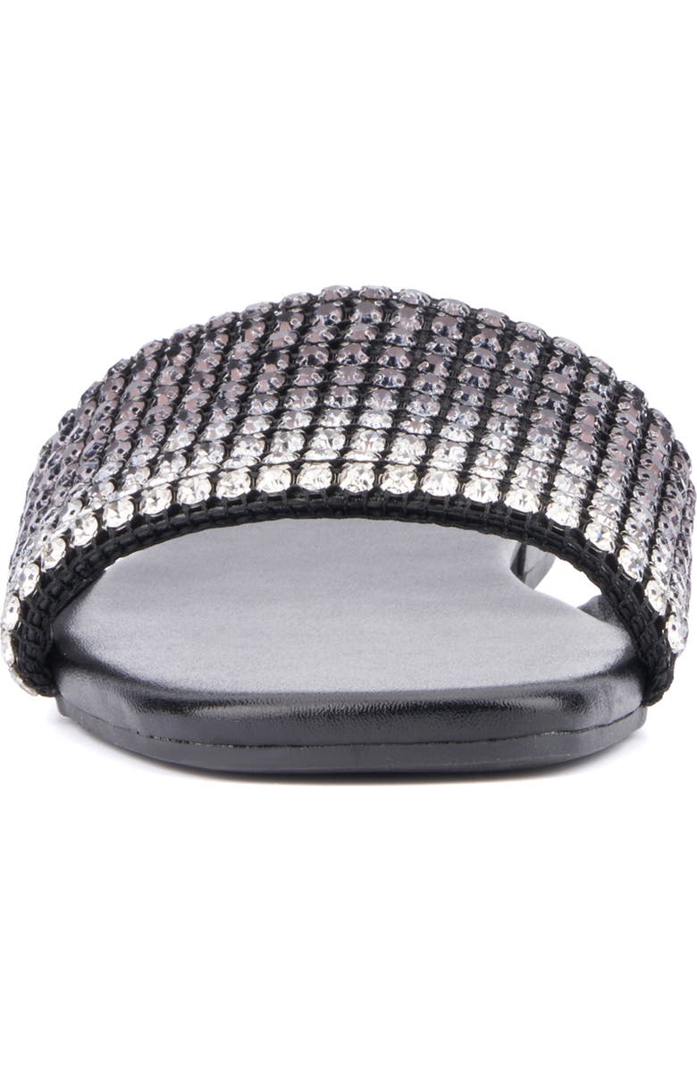 NEW YORK AND COMPANY Gracie Rhinestone Slide Sandal, Alternate, color,