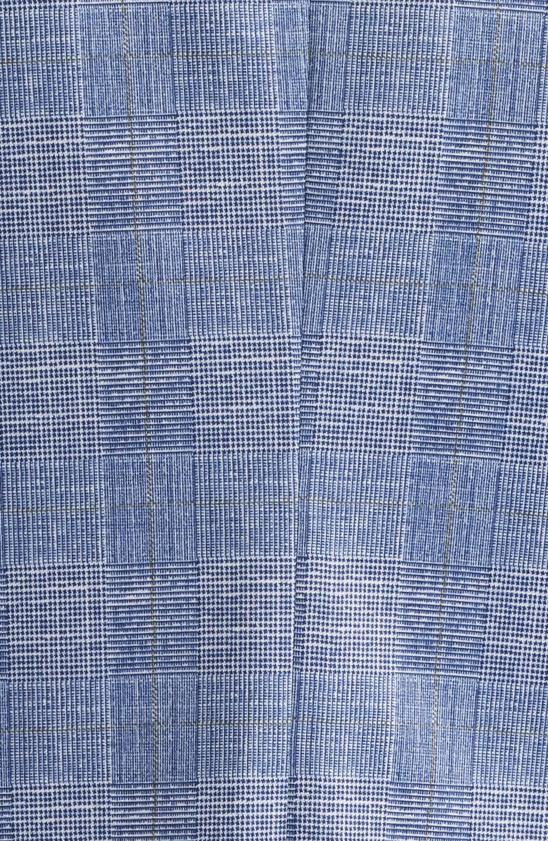 John Varvatos Star USA Varick Slim Fit Blue Glen Check Knit Sport Coat, Alternate, color, Light Blue