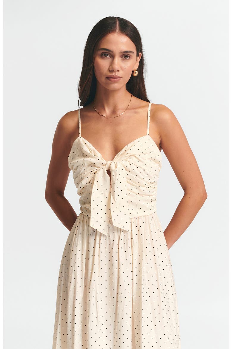 Baylen Midi Dress, Alternate, color, Cream Spot