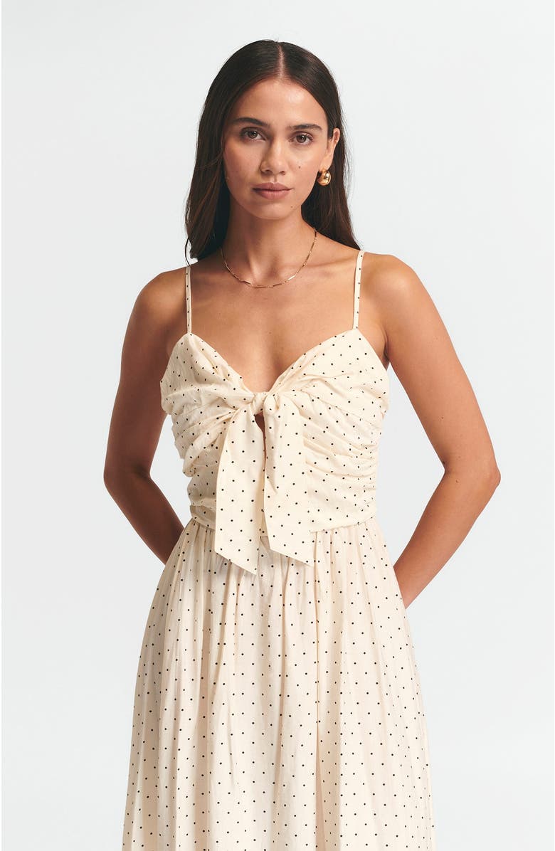ST MRLO Baylen Midi Dress, Alternate, color, Cream Spot