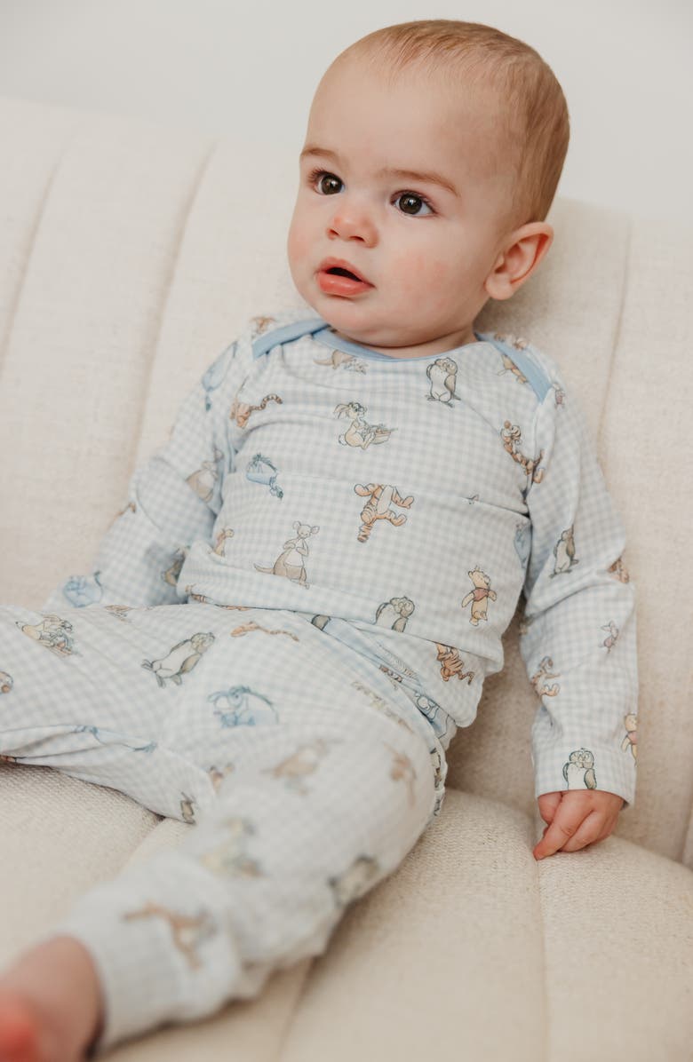 Copper Pearl Winnie the Pooh & Friends Print Long Sleeve Bodysuit, Alternate, color, Winne The Pooh