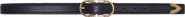 maje Double-buckle leather belt