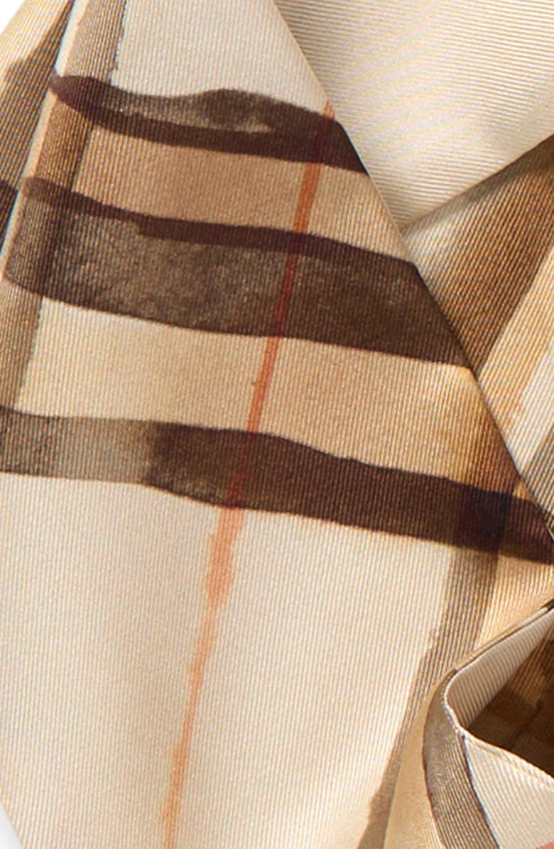 Burberry Reversible Check Silk Twill Scarf, Alternate, color,