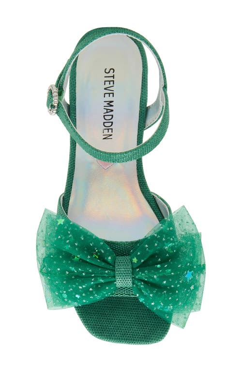 Steve Madden Kids' Jtiara Ankle Strap Sandal In Green