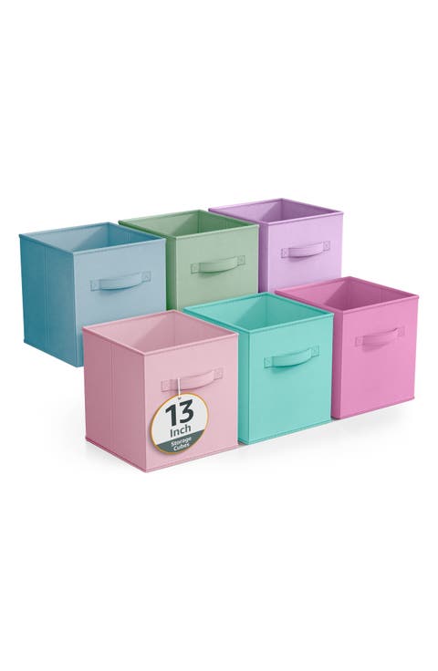 6-Pack Large Collapsible Storage Bins