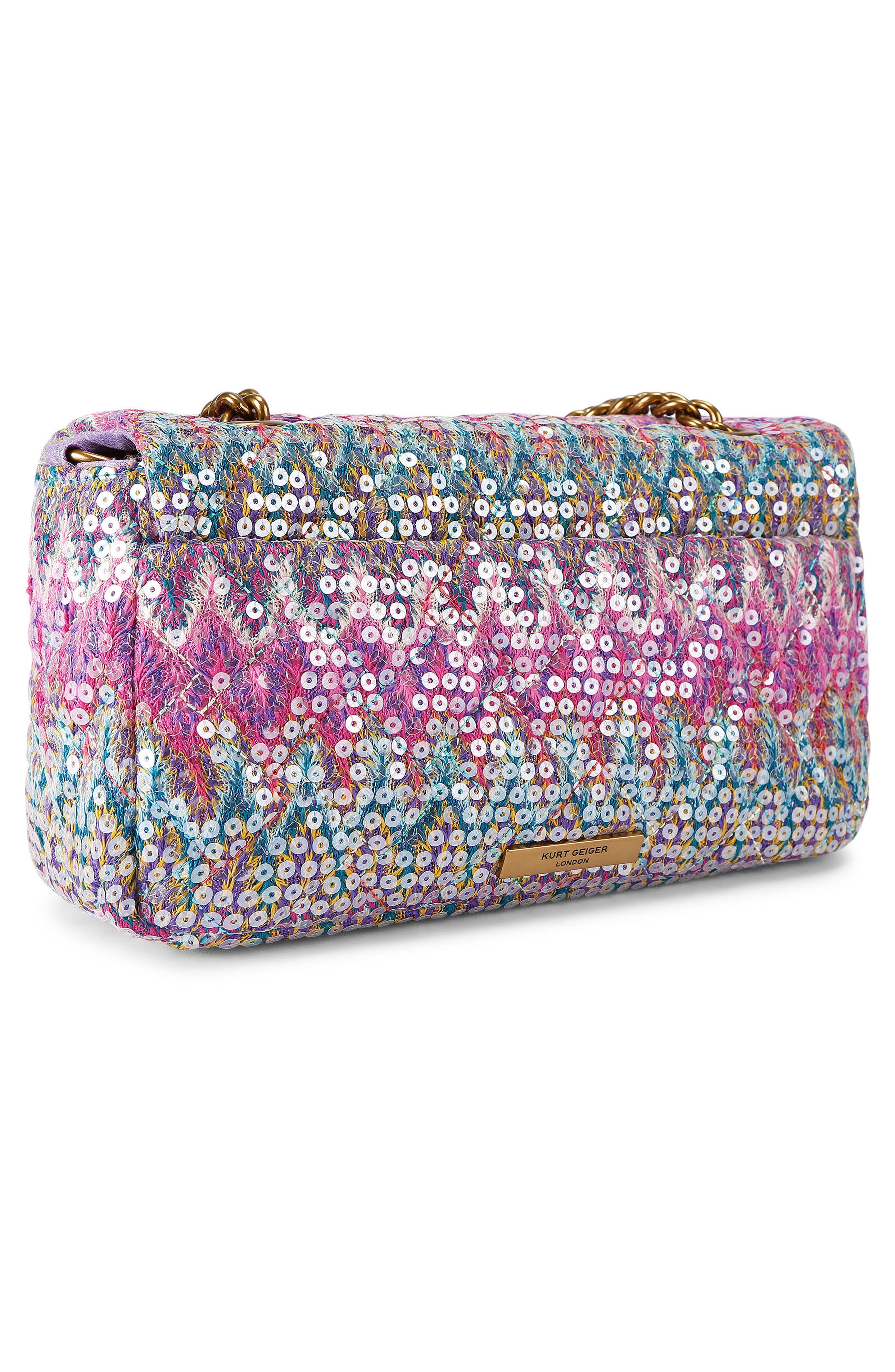 Kurt Geiger London Pimlico Convertible Crossbody Bag, Alternate, color, Pink Multi