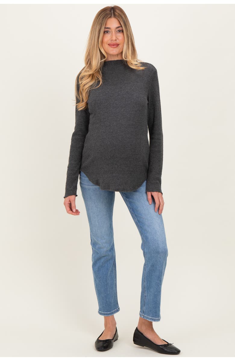 PinkBlush Ankle Slim Straight Leg Maternity Jeans, Main, color, Blue