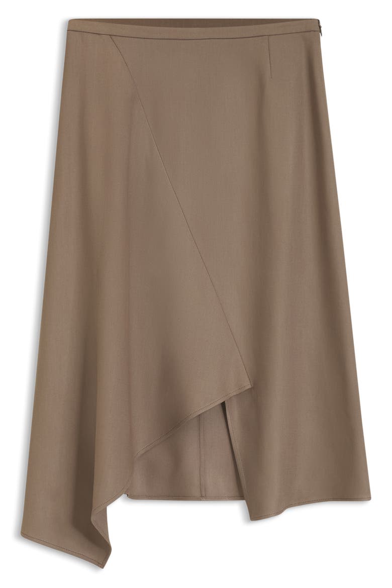 Voxana Asymmetric Skirt, Alternate, color, WALNUT