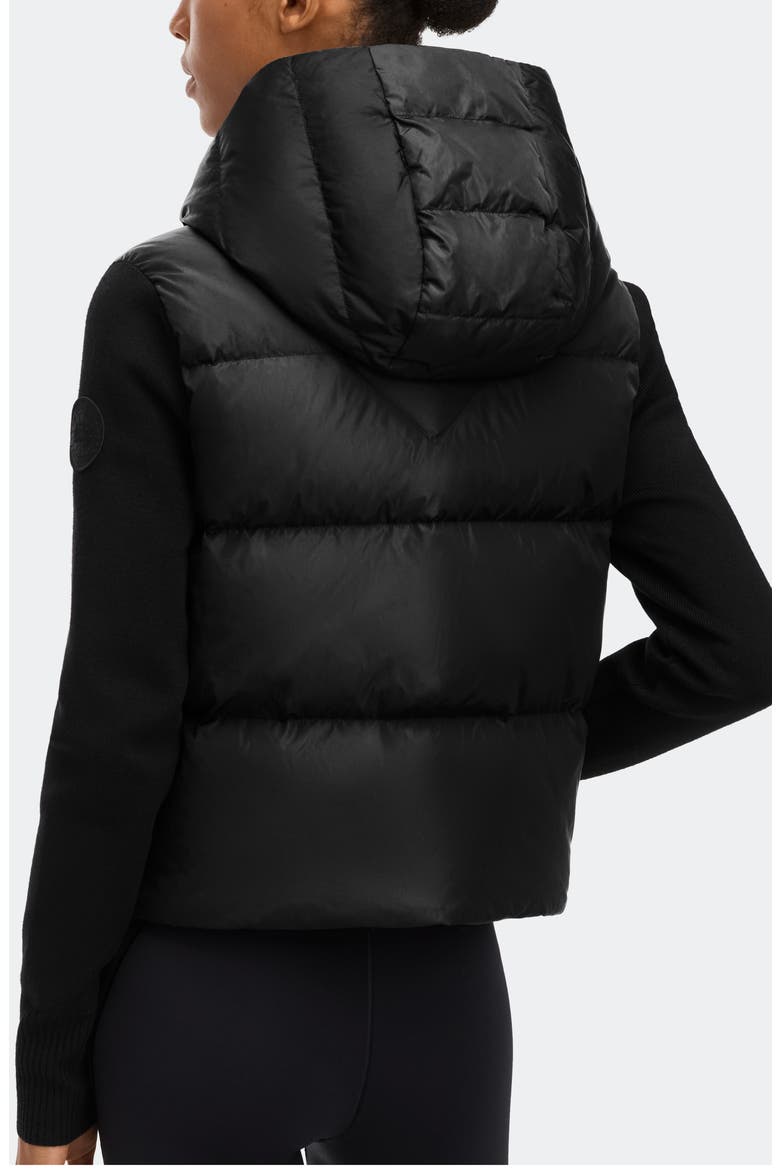 Hybridge Mixed Media 750 Fill Power Down Puffer Jacket, Alternate, color, BLACK