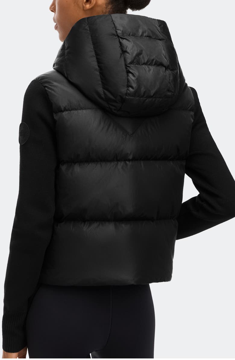 Canada Goose Hybridge Mixed Media 750 Fill Power Down Puffer Jacket, Alternate, color, Black