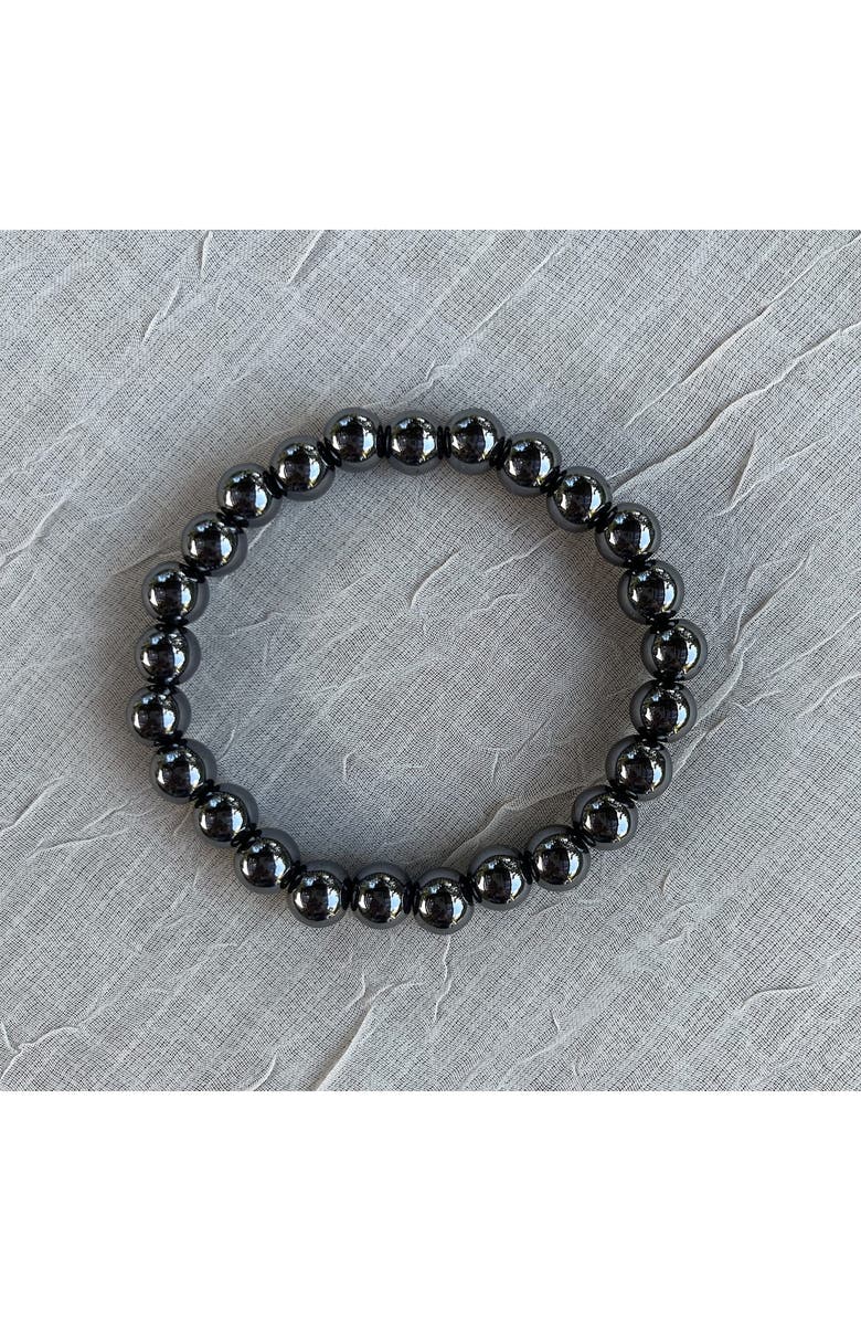Humanist Beauty Crystal Healing Beaded Bracelet, Alternate, color, Hematite
