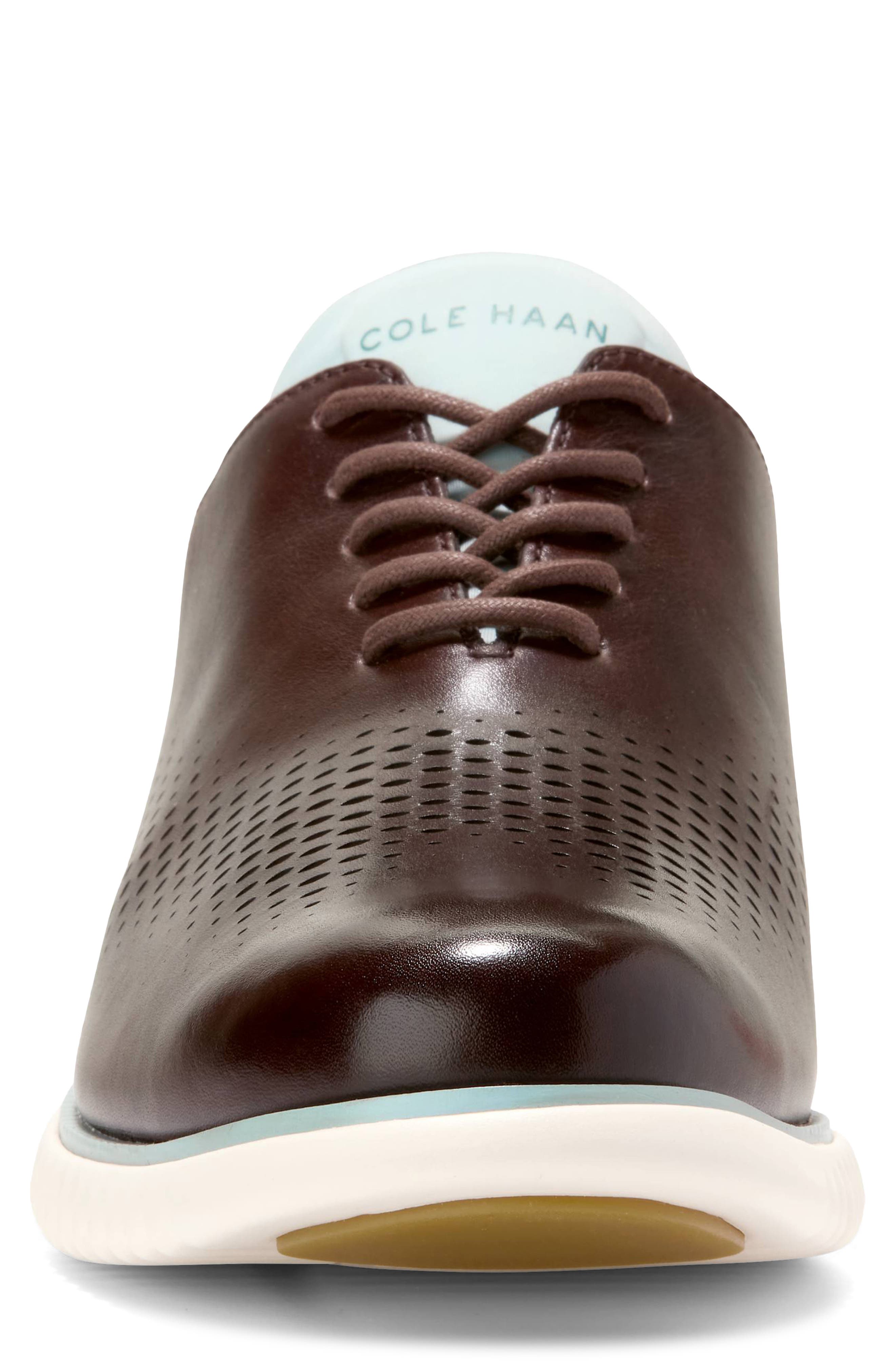 Cole Haan 2.ZeroGrand Laser Wing Derby, Alternate, color, Madeira / Cloud Blue / Ivory