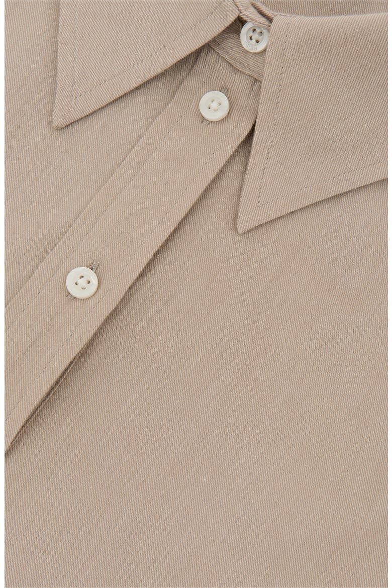 Caylan Crop Button-Up Shirt, Alternate, color, NEUTRAL