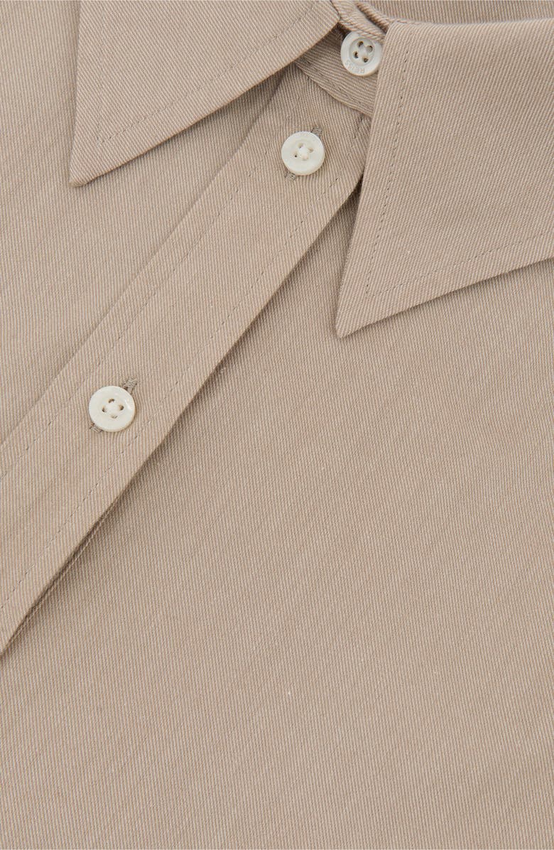 Reiss Caylan Crop Button-Up Shirt, Alternate, color, Neutral