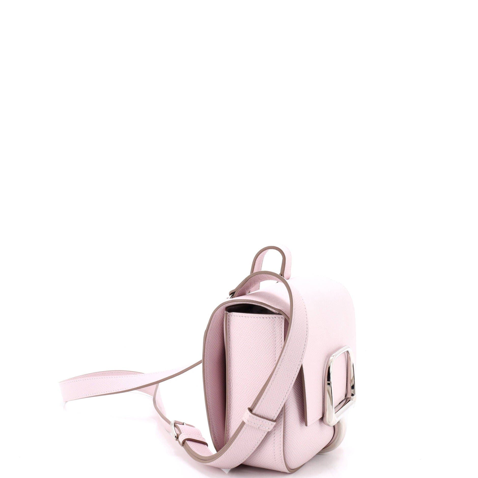 Pre-Owned Hermes Della Cavalleria Shoulder Bag Epsom Mini, Alternate, color, Mauve Pale