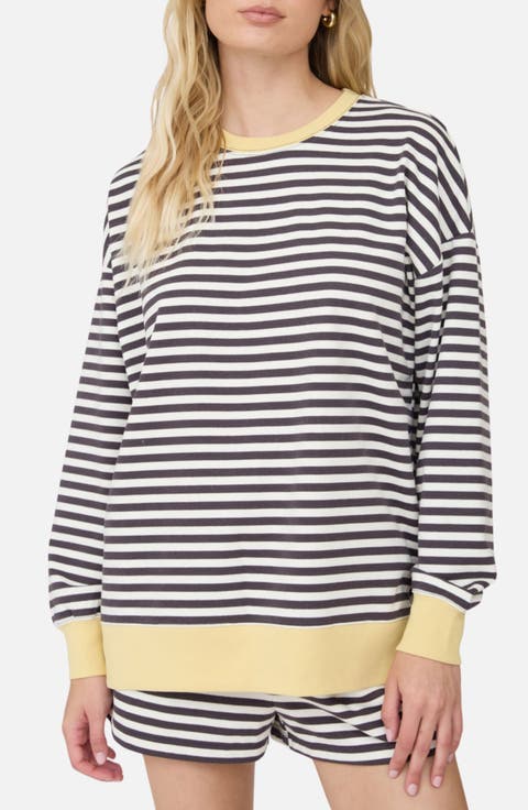 Striped Rib Short Set