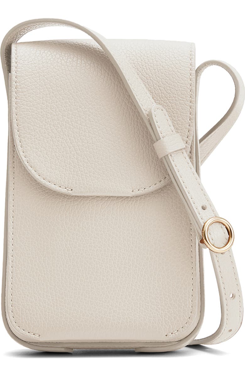 Cuyana Concertina Leather Crossbody Phone Bag, Main, color,
