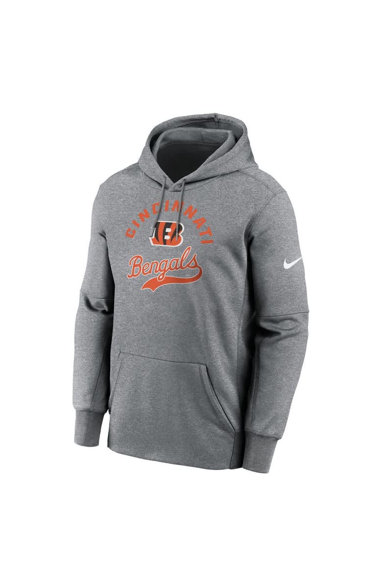 Nike Men's Nike Heather Gray Cincinnati Bengals Performance Fleece Pullover Hoodie, Alternate, color, Heather Gray
